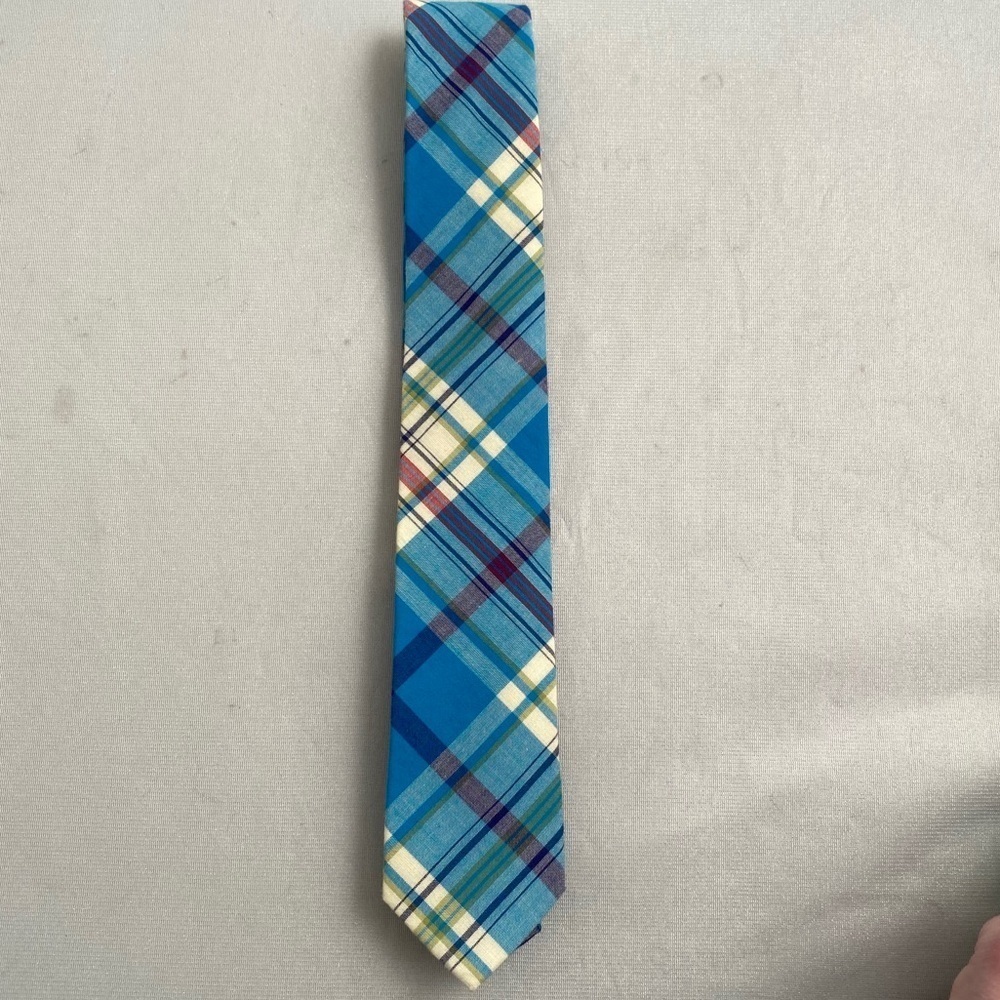 J Crew multicolor plaid tie